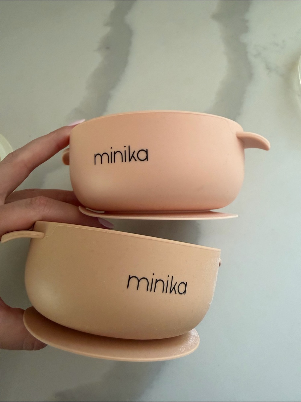 2 Minika Silicone Suction Bowls - Toddler